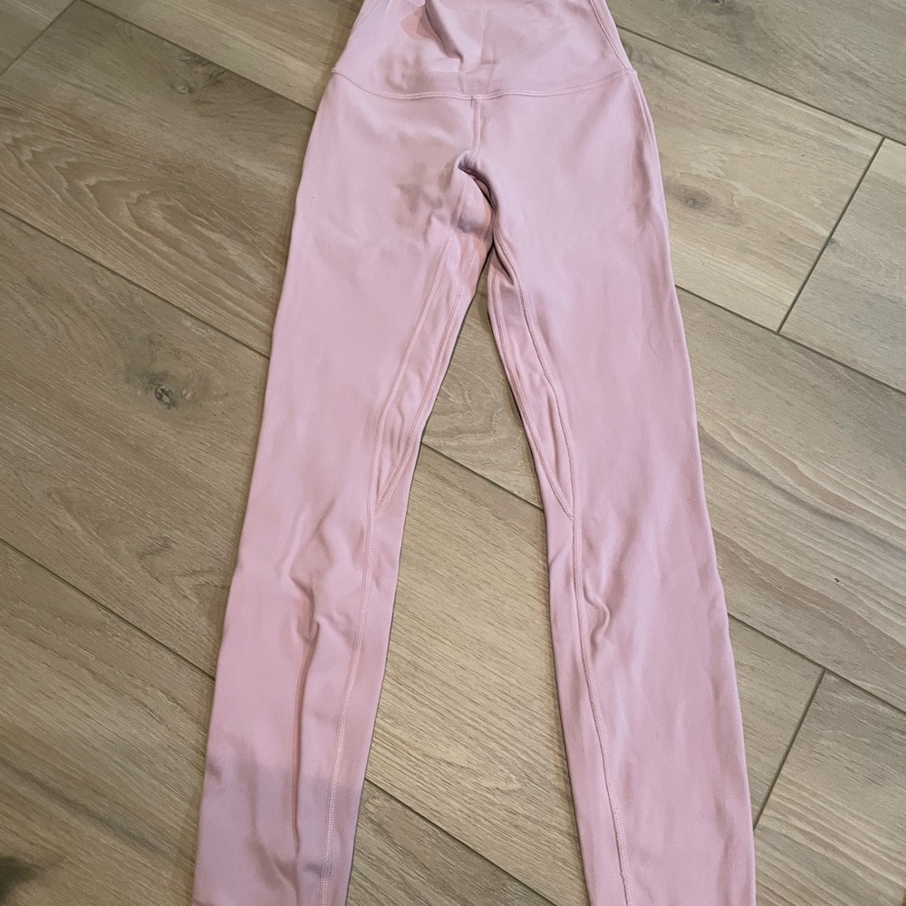 light pink Lululemon leggings in size 2